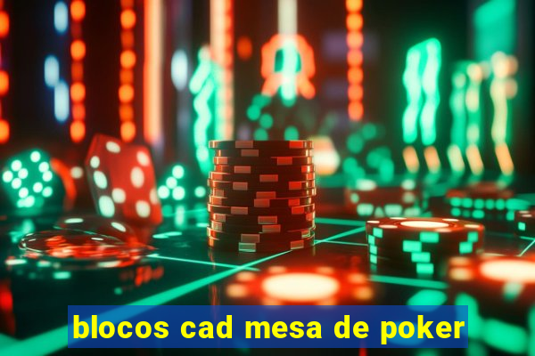 blocos cad mesa de poker